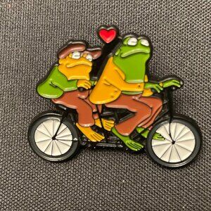 Frog and Toad Enamel Pin